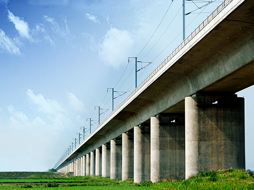 滬杭線(xiàn)格柵式橋面欄桿